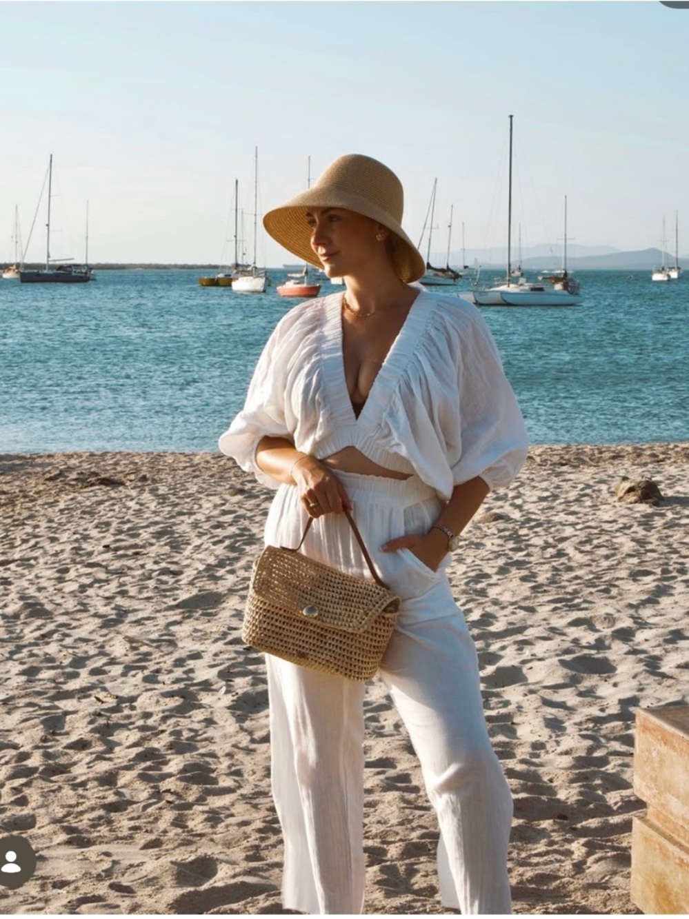 NWT Elan White Swim Cover Up Bottoms Sz L